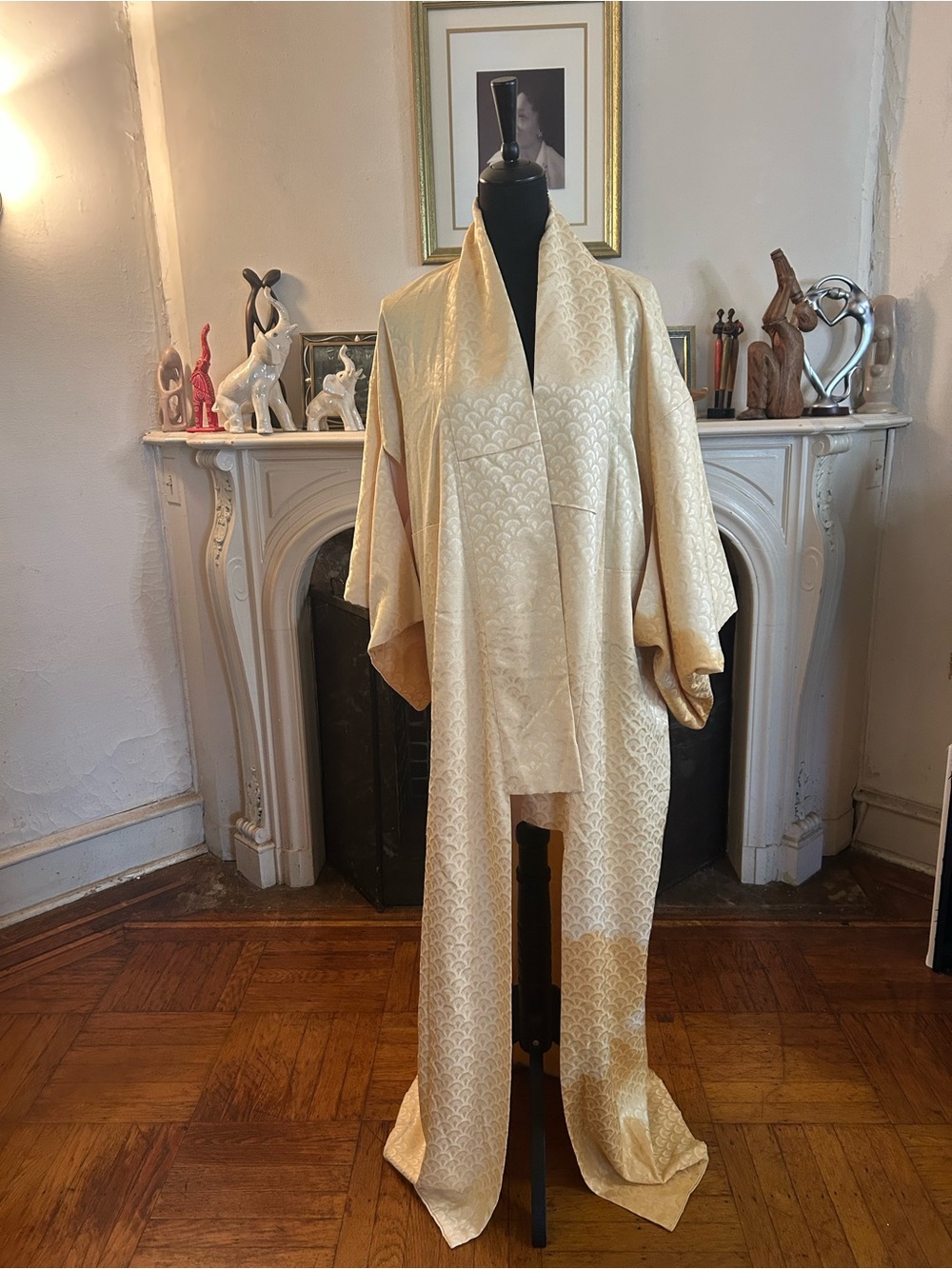 Elegant Cream full length Kimono